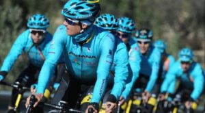 Казахстанская велокоманда ASTANA PRO TEAM.